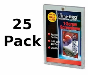 NEW 25-PACK Ultra Pro 1-Screw Screwdown Trading Card Display Case Sports 81139 - Picture 1 of 4