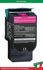 C544X1MG Lexmark C544N Cartuccia del Toner Magenta - Photo 1/4