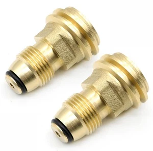 2 PACK Propane Tank Adapter Connector Converts POL LP Tank Valve to QCC1/Type... - Picture 1 of 7