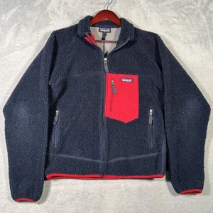 Chaqueta polar Patagonia para hombre pequeña azul roja clásica retro-X cremallera completa - Imagen 1 de 10