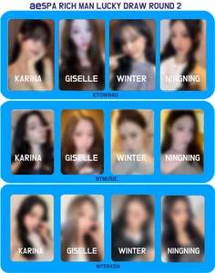 Presale [AESPA] The 6th Mini Album - RICH MAN Lucky Draw Round 2 Photocard - Picture 1 of 13