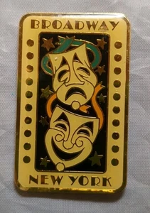 Vintage Broadway New York City Metal Refrigerator Magnet - Picture 1 of 4
