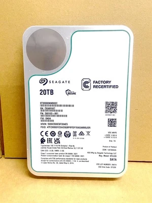 Seagate ST20000NM002C Exos 20TB 256MB Internal CMR 7.2K 6Gb 3.5" SATA Hard Drive - Image 1 of 4