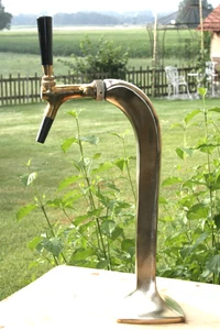 Bier-Zapfsäule aus Messing, Bierschankhahn, Bierzapfhahn, Bier-Schanksäule - Bild 1 von 3