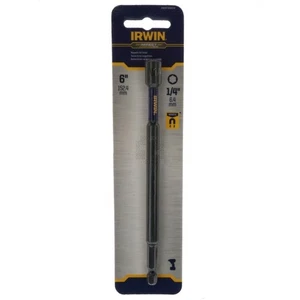 Irwin IWAF34614 1/4" Sechskant auf 1/4" Sechskant Schlag Magnet Mutterndreher, 6" Länge - Bild 1 von 16