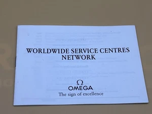 Vintage Omega Worldwide Service Centres Network Booklet 0306730M wie 🆕  - Bild 1 von 5