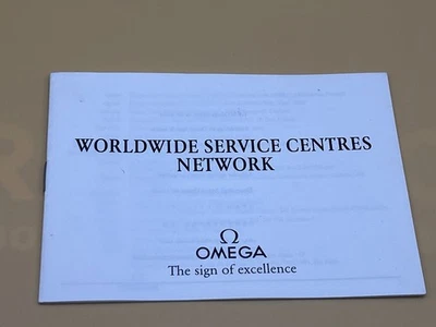 Folleto de red de centros de servicio mundiales Omega de colección 0306730M como 🆕  Foto 1 de 4