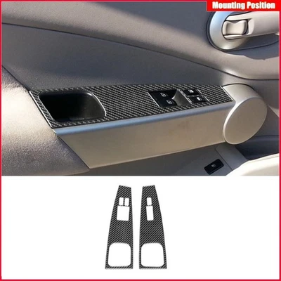 2PCS For Nissan Quest 2004-2006 Type A Front Window Switch Button Trim Cover Foto 1 de 4