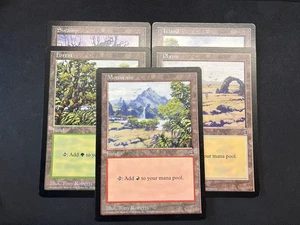 MTG Oversized Card LANDS LOT MP (1424) Graded Power - Picture 1 of 11