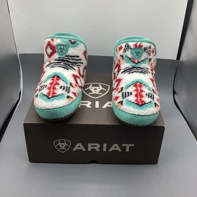 Women’s ARIAT Indian Aztec Medium (7.5-8) Bootie Slipper-NEW!!! - Image 1 of 4