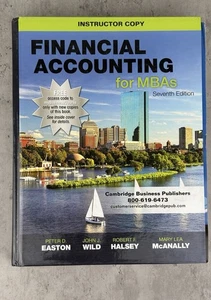 FINANCIAL ACCOUNTING FOR MBAS 7th Edition Instructor Copy - Imagen 1 de 3