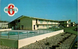 Room 6 $60 1971 Motel 6 Fort Wayne IN POSTCARD - Picture 1 of 2
