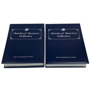 PCS Statehood Quarters + Stamps Collection Vol 1 & 2 Uncirculated 50 States 1999 - Picture 1 of 6