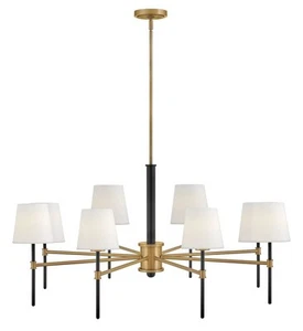 Hinkley Lighting 46956BK-LCB Saunders - 40W 8 LED Large Chandelier In - Picture 1 of 4