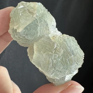 Fluorite verde doppia terrazzata 5,4 cm/69 grammi-Jiangxi, Cina #105 - Foto 1 di 7