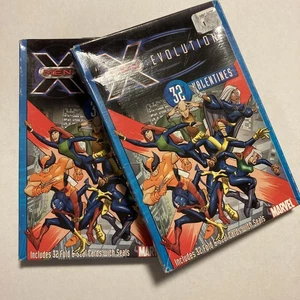 X-Men Evolution Valentines 32 Fold/Seal Cards 8 X-citing Designs 2001 New 2Packs - Picture 1 of 9