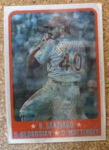 1988 Sportflics Benny Santiago Steve Bedrosian Don Mattingly #222 - Picture 1 of 2