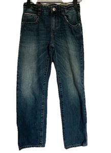 Boys Mini Boden Medium Blue Denim Jeans Boys Size 8Y Adjustable Waist - Picture 1 of 8