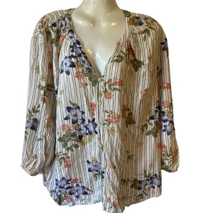 Top tunica Sonoma donna XL boho floreale cottagecore spiaggia viaggio lavoro casual - Foto 1 di 7
