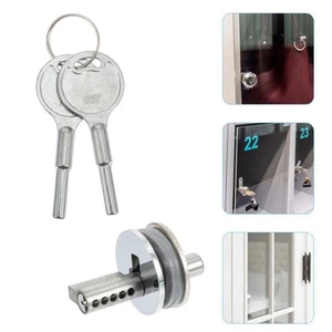 Display case Sliding Glass Door Lock with Keys Counter jewelry cabinet Hardware - Picture 1 of 36