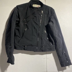 BOMB BOOGIE Damen Bikerjacke Large schwarz Nylon - Bild 1 von 23