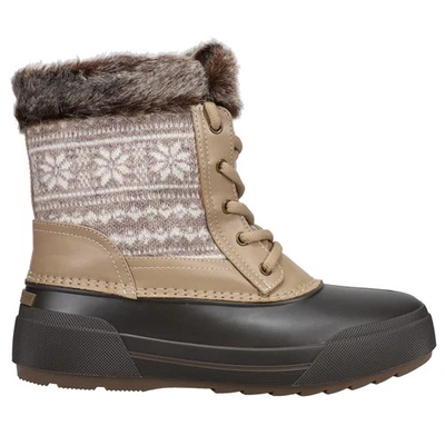 Easy Spirit Ice Queen Graphic Round Toe Duck Winter  Womens Brown Casual Boots E - Image 1 of 4