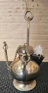 Licht Lampe Derartige Öl Messing Brüniert Zum Aufhängen Bergmann mit Korken - Bild 1 von 6
