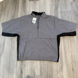 Cutter & Buck WeatherTec Kurzarm Winderbreaker Shirt Gr. XXL grau Half Zip - Bild 1 von 15