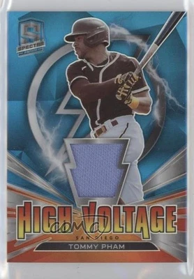 2021 Panini Spectra High Voltage Jerseys Neon Blue Prizm /50 Tommy Pham #HV-TP - Image 1 of 2