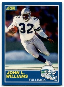 1989 Score John L. Williams Seattle Seahawks #76 - Picture 1 of 2