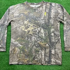 Men's Browning Hunting Camo Long Sleeve T-Shirt Size Large Realtree - Picture 1 of 9