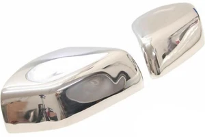 Set Edelstahl Spiegel Zierkappen Kappen Chrom für Land Range Rover Freelander 2 - Picture 1 of 1