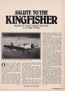 Vought-Sikorsky OS2U Kingfisher Aircraft Report 7/20/2023t - Picture 1 of 2
