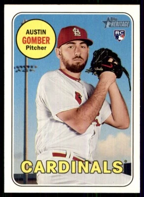 2018 Topps Heritage Austin Gomber RC St. Louis Cardinals #619 - Image 1 of 2