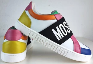 MOSCHINO Sneakers Logoband Damen Designer Schuhe Low Top Womens Sneaker Gr37 NEU - Bild 1 von 17