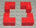 LEGO Stone Corner 1x2x2 Red 4 Piece (1002)