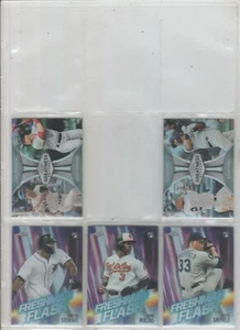 2019 TOPPS CHROME BASEBALL (9) - CARD INSERT LOT W/D.JETER, J.SHEFFIELD, OTHERS - Bild 1 von 2