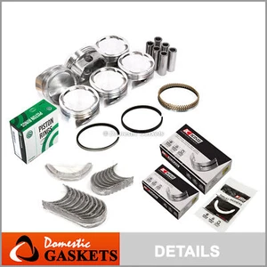 Pistons Bearings Rings Fit 98-03 Isuzu Trooper Axiom Acura SLX 3.5L 6VE1 - Picture 1 of 12