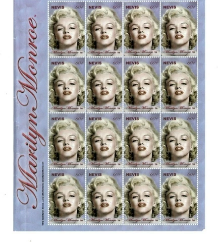 Nevis - 2004 - Marilyn Monroe   - Sheet of Sixteen   - MNH Cover