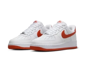 Men’s Size 14 Nike Air Force 1 ‘07 Casual Shoe White Dragon Red FJ4146-106 - Picture 1 of 7