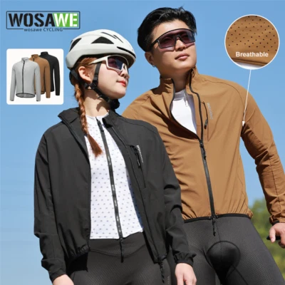 WOSAWE Cycling Windproof Jacket Unisex Adult Outdoor Water-repellent Windbreaker - Image 1 of 4