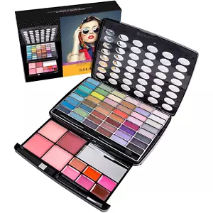 Glamour Girl Makeup Kit: Eyeshadows, blushes, lipsticks, mirror, applicators, vi - Picture 1 of 9