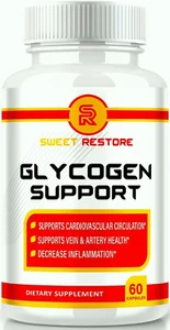 Sweet Restore Glycogen Support Pills Blood Pressure & Sugar 60Ct - Picture 1 of 12