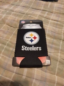PITTSBURG STEELERS KOOZIE CAN COOLER FLAT - Picture 1 of 2