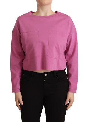 Top DONDUP Rosa Viscosa Mangas Largas Cuello Redondo Recortado IT38/US4/XS Precio de venta sugerido por el fabricante 240 USD Foto 1 de 4