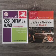 Web Design Books x2 - CSS, DHTML & AJAX 4th Ed + Creating a Website with Flash 8