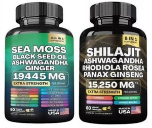 A Dynamic Bundle 1. Sea Moss Multivitamin & 2. Shilajit Power Combo - Picture 1 of 6