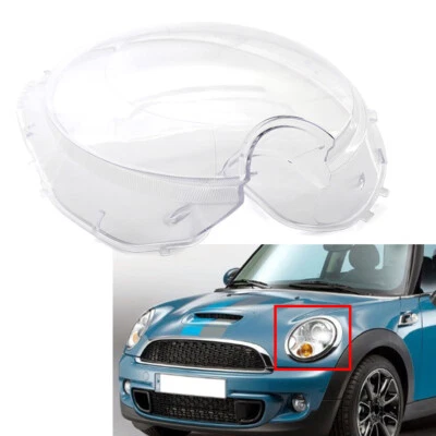 1 Pcs Car Front Headlight Headlamp Lens Cover For BMW MINI R56 2007-2015 - Image 1 of 4