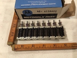 One Motorola Communications Replacement Part No. 40-6128A02, 7-Switch Assembly - Picture 1 of 2