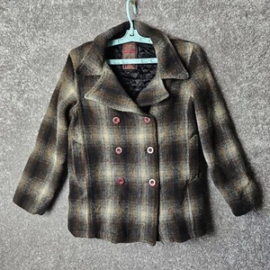 Adriano Goldschmied A Gold E Jacket Womens Small Brown Dark Academia Lagenlook - Picture 1 of 21